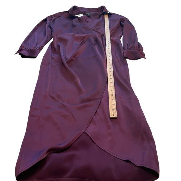 Banana Republic Wrap Dresss Elegant Purple Wrap Dress-Size 10-NWT - Picture 6 of 11